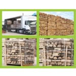 Groothandelsprijs Polen Stokken Vuurhout Gehakte Eiken Hardhout Gedroogd in oven Briketten 10%-30% Vochtgehalte 30-35cm Lengte Verwarmend