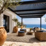 Luxuriöse Aluminium-Lamellenpergola Verstellbarer