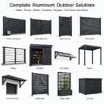 Standard-Aluminium-Geräteschuppen 3x2x2