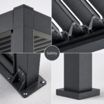 Motorisierte bioklimatische Pergola mit Aluminium