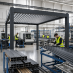 Motorisierte bioklimatische Pergola mit Aluminium