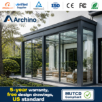 Modulare, schneidfreie Terrassenüberdachung & Pergola aus Aluminiumlegierung mit