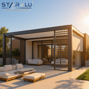 Fortschrittliches Motorisiertes Pergola-System mit